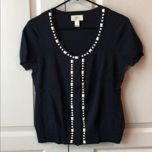 Loft Navy & White shirt